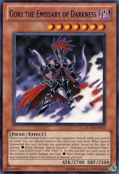 Dark, Duelist League Promo, Effect Monster, Fiend, Rare, Unlimited Gorz the Emissary of Darkness (Purple) [DL13-EN013] Rare - Trading Card World