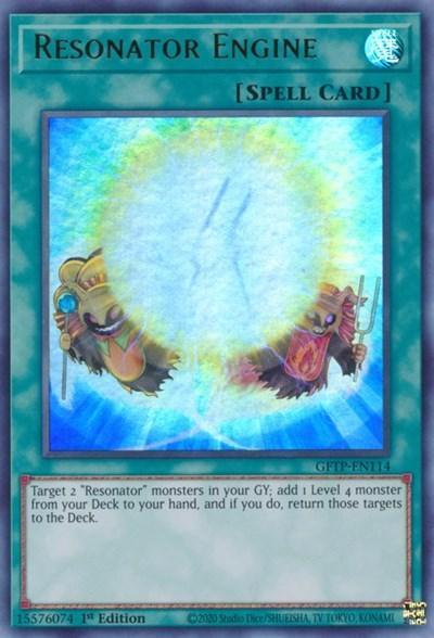 1st Edition, Ghosts from the Past, Normal Spell, Spell, Ultra Rare Resonator Engine [GFTP-EN114] Ultra Rare - Trading Card World