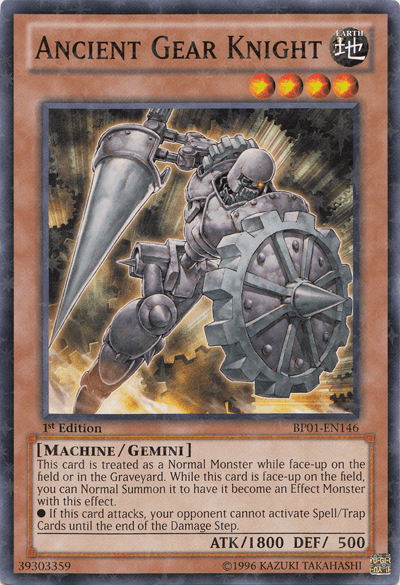 1st Edition, Battle Pack: Epic Dawn, Earth, Effect Monster, Machine, Starfoil Rare, Unlimited Ancient Gear Knight [BP01-EN146] Starfoil Rare - Trading Card World