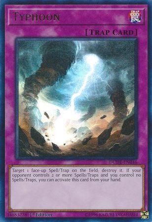 1st Edition, Duel Devastator, Normal Trap, Trap, Ultra Rare Typhoon [DUDE-EN046] Ultra Rare - Trading Card World