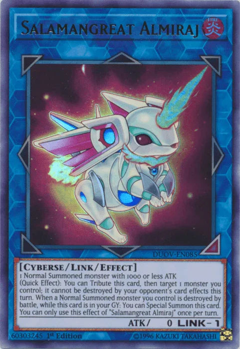 1st Edition, Cyberse, Duel Overload, Fire, Link/Effect Monster, Ultra Rare Salamangreat Almiraj [DUOV-EN085] Ultra Rare - Trading Card World