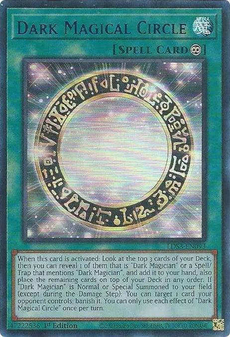 1st Edition, Continuous Spell, Legendary Duelists: Season 3, Spell, Ultra Rare Dark Magical Circle (Blue) [LDS3-EN093] Ultra Rare - Trading Card World