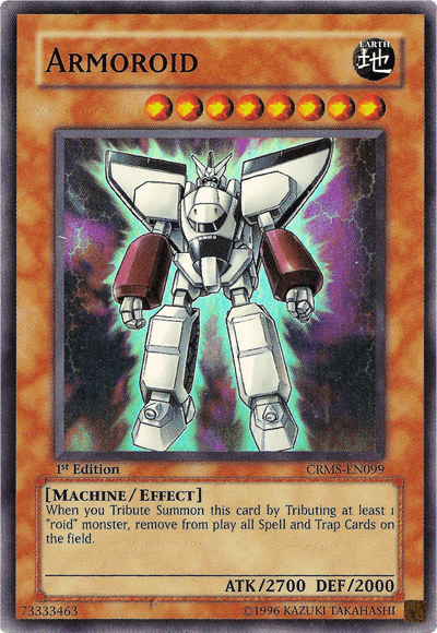 1st Edition, Crimson Crisis, Earth, Effect Monster, Machine, Super Rare, Unlimited Armoroid [CRMS-EN099] Super Rare - Trading Card World