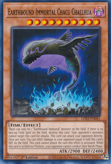 1st Edition, Common, Dark, Effect Monster, Fish, Legendary Duelists: Season 3 Earthbound Immortal Chacu Challhua [LDS3-EN041] Common - Trading Card World