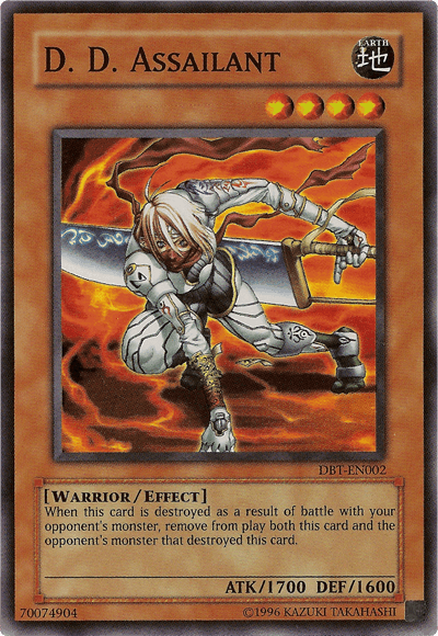 Destiny Board: Traveler Promo, Earth, Effect Monster, Super Rare, Unlimited, Warrior D.D. Assailant [DBT-EN002] Super Rare - Trading Card World