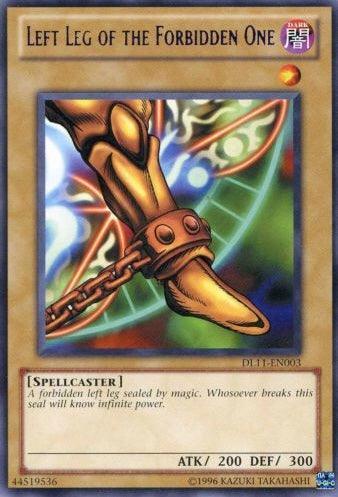 Dark, Duelist League Promo, Normal Monster, Rare, Spellcaster, Unlimited Left Leg of the Forbidden One (Purple) [DL11-EN003] Rare - Trading Card World