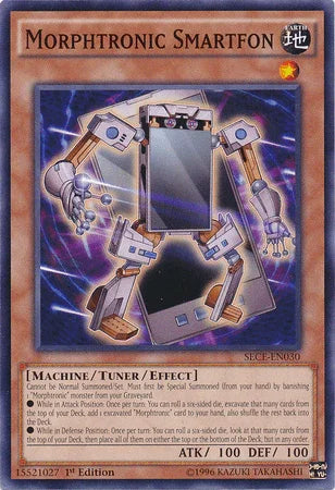 1st Edition, Common, Earth, Machine, Secrets of Eternity, Tuner/Effect Monster, Unlimited Morphtronic Smartfon [SECE-EN030] Common - Trading Card World
