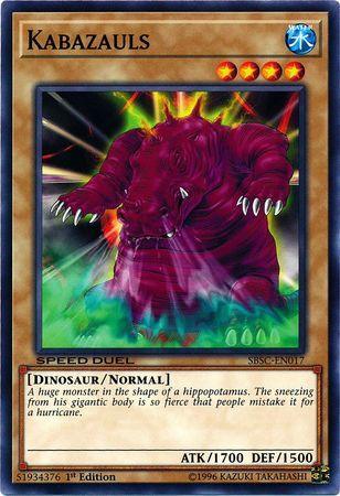 1st Edition, Common, Dinosaur, Normal Monster, Speed Duel: Scars of Battle, Water Kabazauls [SBSC-EN017] Common - Trading Card World