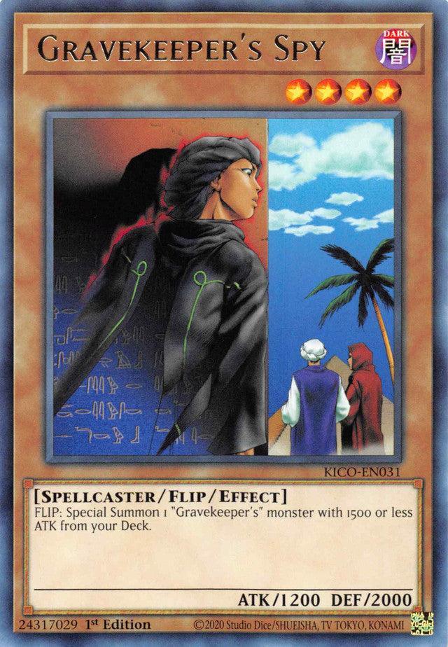 1st Edition, Dark, Flip/Effect monster, King's Court, Rare, Spellcaster Gravekeeper's Spy [KICO-EN031] Rare - Trading Card World