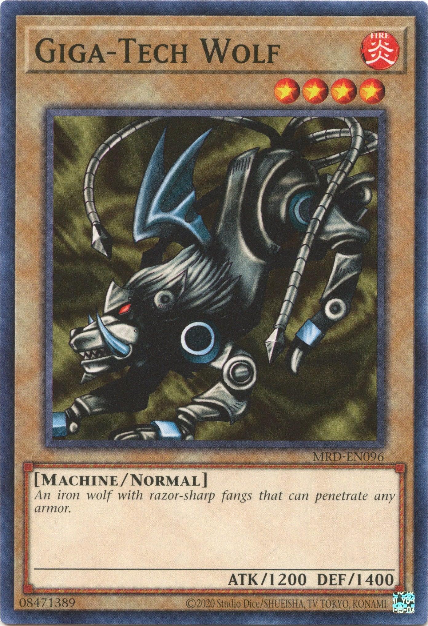 Common, Fire, Machine, Metal Raiders (25th Anniversary Edition), Normal Monster, Unlimited Giga-Tech Wolf (25th Anniversary) [MRD-EN096] Common - Trading Card World
