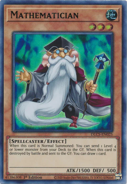 1st Edition, Dragons of Legend: The Complete Series, Earth, Effect Monster, Spellcaster, Ultra Rare Mathematician (Green) [DLCS-EN025] Ultra Rare - Trading Card World