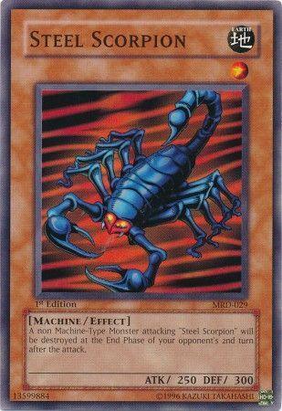1st Edition, Common, Earth, Effect Monster, Machine, Metal Raiders, Unlimited Steel Scorpion [MRD-029] Common - Trading Card World