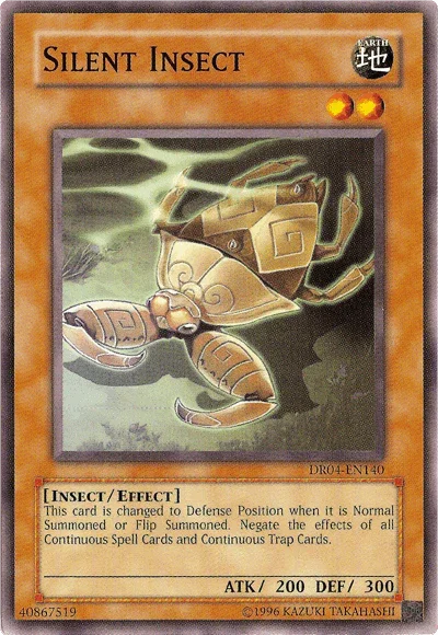 Common, Dark Revelation Volume 4, Earth, Effect Monster, Insect, Unlimited Silent Insect [DR04-EN140] Common - Trading Card World