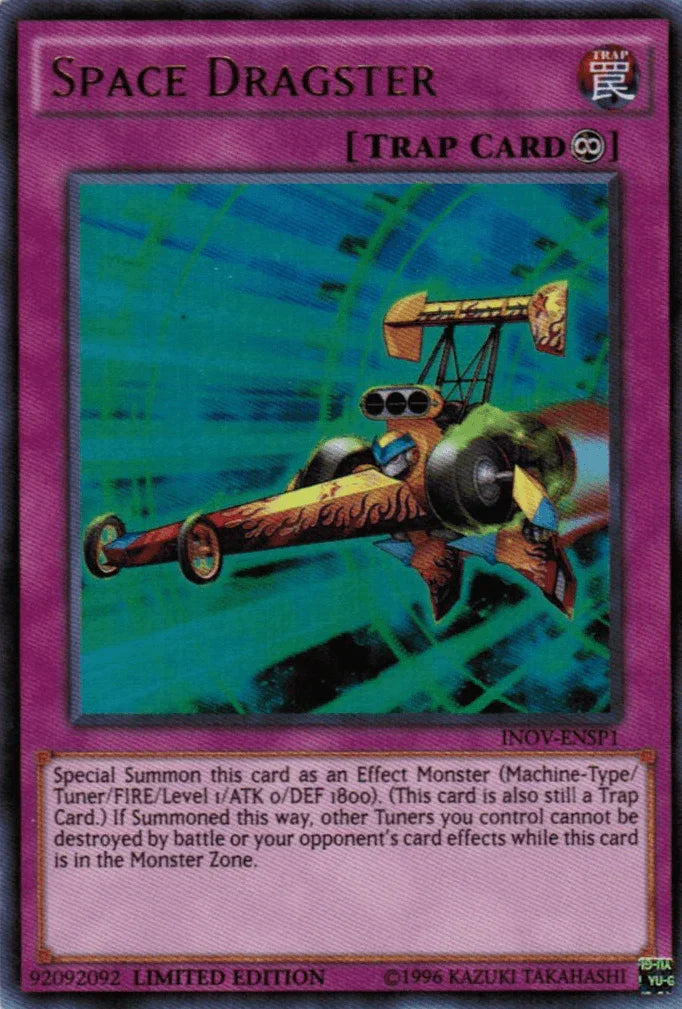1st Edition, Continuous Trap, Invasion: Vengeance, Rare, Trap Space Dragster [INOV-ENSP1] Rare - Trading Card World