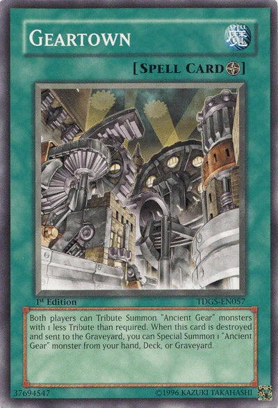 1st Edition, Common, Field Spell, Spell, The Duelist Genesis, Unlimited Geartown [TDGS-EN057] Common - Trading Card World