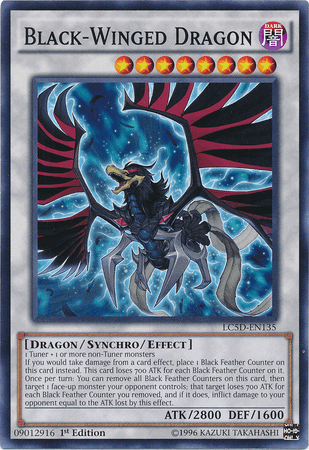 1st Edition, Common, Dark, Dragon, Legendary Collection 5D's, Synchro/Effect Monster Black-Winged Dragon [LC5D-EN135] Common - Trading Card World