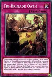 1st Edition, Common, Normal Trap, Phantom Rage, Trap Tri-Brigade Oath [PHRA-EN071] Common - Trading Card World