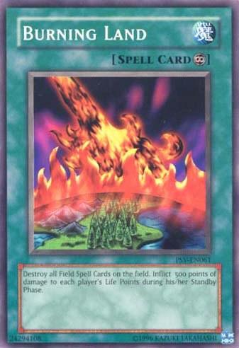 Common, Continuous Spell, Pharaoh's Servant, Spell, Unlimited Burning Land [PSV-EN061] Common - Trading Card World