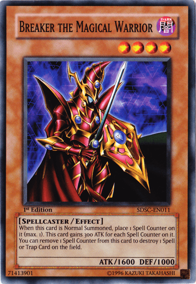 1st Edition, Common, Dark, Effect Monster, Spellcaster, Structure Deck: Spellcaster's Command, Unlimited Breaker the Magical Warrior [SDSC-EN011] Common - Trading Card World