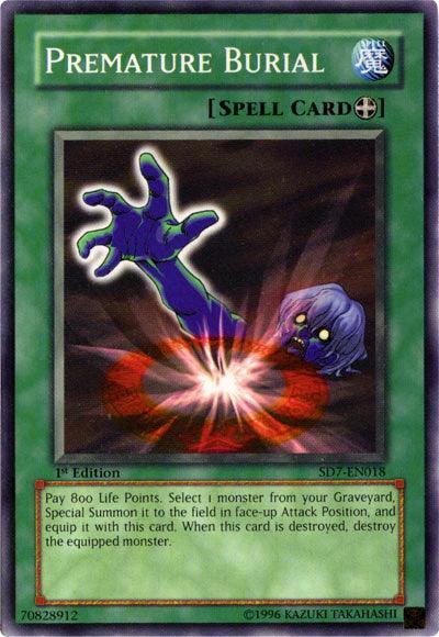 1st Edition, Common, Equip Spell, Spell, Structure Deck: Invincible Fortress, Unlimited Premature Burial [SD7-EN018] Common - Trading Card World