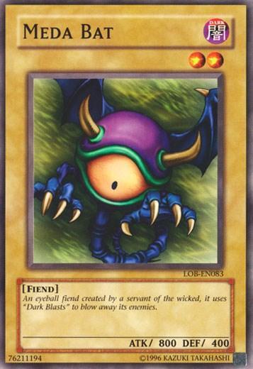 Common, Dark, Fiend, Normal Monster, The Legend of Blue Eyes White Dragon, Unlimited Meda Bat [LOB-EN083] Common - Trading Card World