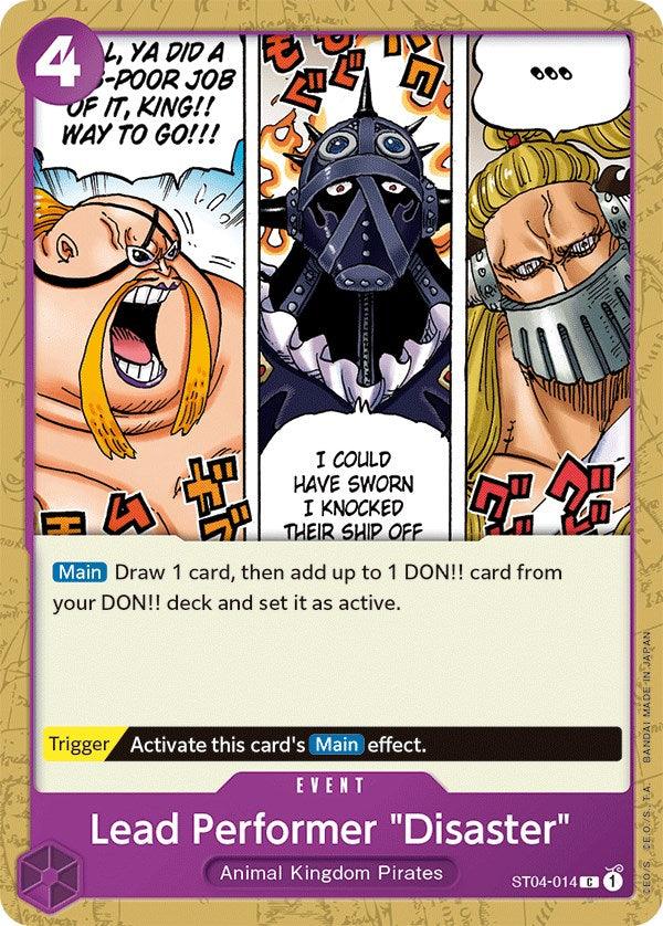 Animal Kingdom Pirates, Common, Event, Starter Deck: Animal Kingdom Pirates, Starter Decks Lead Performer "Disaster" [Starter Deck: Animal Kingdom Pirates] - Trading Card World