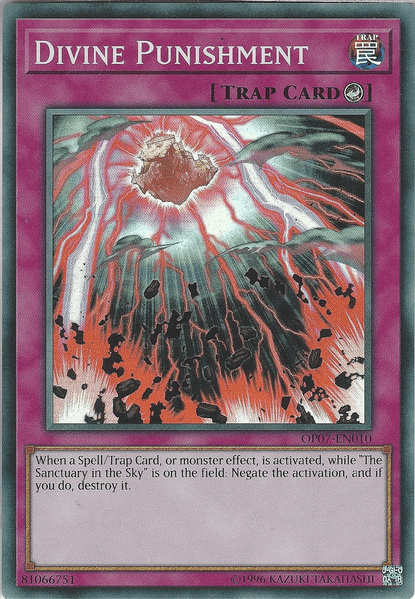 Counter Trap, OTS Tournament Pack 7, Super Rare, Trap, Unlimited Divine Punishment [OP07-EN010] Super Rare - Trading Card World