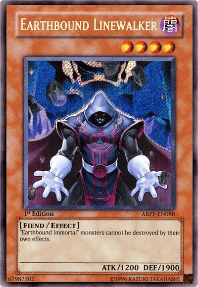 1st Edition, Absolute Powerforce, Dark, Effect Monster, Fiend, Secret Rare, Unlimited Earthbound Linewalker [ABPF-EN088] Secret Rare - Trading Card World