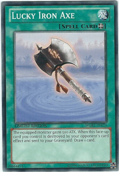 Battle Pack 2: War of the Giants Reinforcements, Common, Equip Spell, Limited, Spell Lucky Iron Axe [WGRT-EN074] Common - Trading Card World