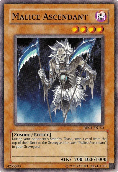 Common, Dark, Dark Revelation Volume 4, Effect Monster, Unlimited, Zombie Malice Ascendant [DR04-EN150] Common - Trading Card World