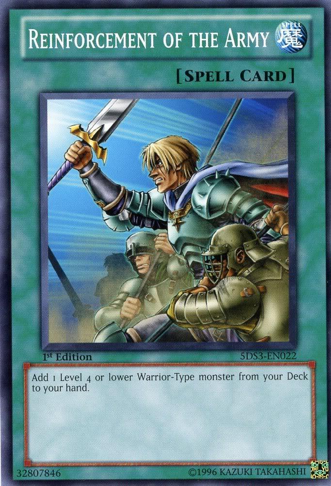 1st Edition, Common, Normal Spell, Spell, Starter Deck: Duelist Toolbox Reinforcement of the Army [5DS3-EN022] Common - Trading Card World