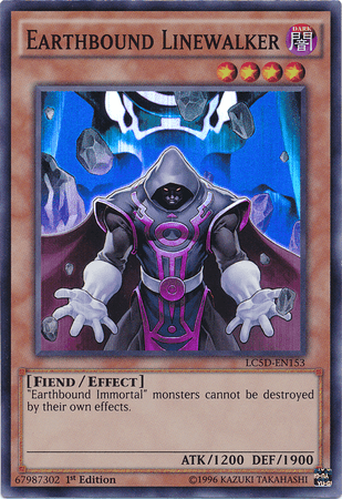 1st Edition, Dark, Effect Monster, Fiend, Legendary Collection 5D's, Super Rare Earthbound Linewalker [LC5D-EN153] Super Rare - Trading Card World