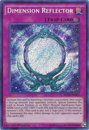 1st Edition, Continuous Trap, Secret Rare, The Dark Side of Dimensions Movie Pack: Secret Edition, Trap Dimension Reflector [MVP1-ENS21] Secret Rare - Trading Card World