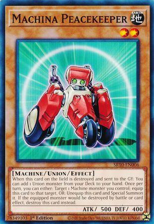 1st Edition, Common, Earth, Machine, Structure Deck: Mechanized Madness, Union/Effect Monster Machina Peacekeeper [SR10-EN006] Common - Trading Card World