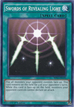 1st Edition, Battle Pack 3: Monster League, Common, Normal Spell, Spell Swords of Revealing Light [BP03-EN133] Common - Trading Card World