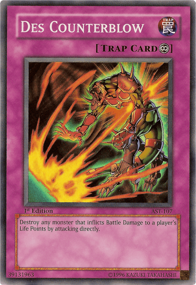 1st Edition, Ancient Sanctuary, Continuous Trap, Super Rare, Trap, Unlimited Des Counterblow [AST-107] Super Rare - Trading Card World
