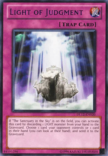 Duelist League Promo, Normal Trap, Rare, Trap, Unlimited Light of Judgment (Purple) [DL12-EN020] Rare - Trading Card World