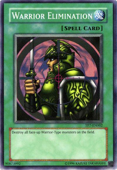 Normal Spell, Spell, Super Rare, Tournament Pack 7, Unlimited Warrior Elimination [TP7-EN002] Super Rare - Trading Card World