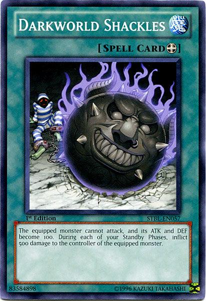 1st Edition, Common, Equip Spell, Spell, Starstrike Blast, Unlimited Darkworld Shackles [STBL-EN057] Common - Trading Card World