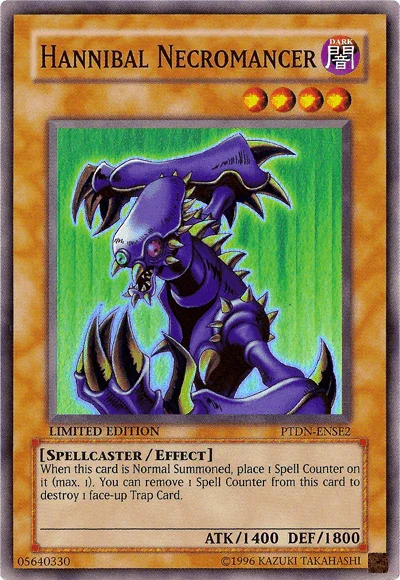 Dark, Effect Monster, Limited, Phantom Darkness, Spellcaster, Super Rare Hannibal Necromancer [PTDN-ENSE2] Super Rare - Trading Card World