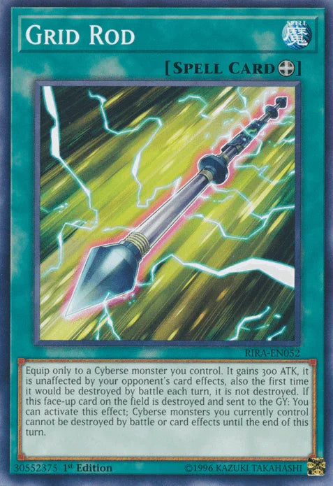 1st Edition, Common, Equip Spell, Rising Rampage, Spell, Unlimited Grid Rod [RIRA-EN052] Common - Trading Card World