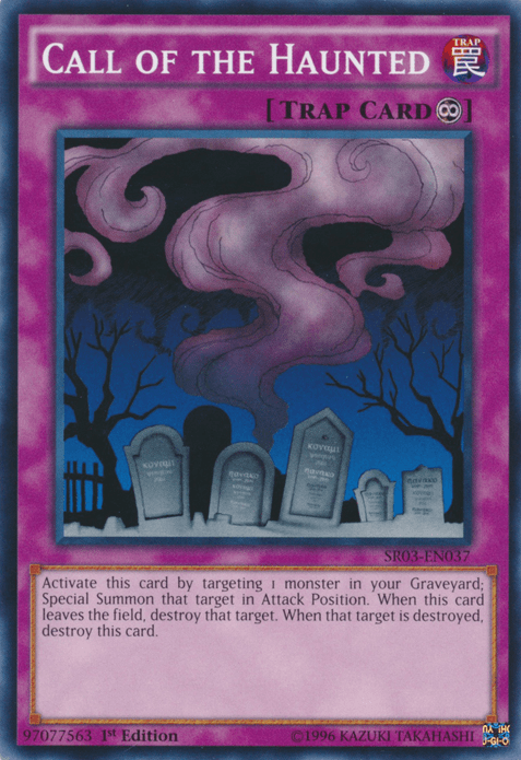 1st Edition, Common, Continuous Trap, Structure Deck: Machine Reactor, Trap, Unlimited Call of the Haunted [SR03-EN037] Common - Trading Card World