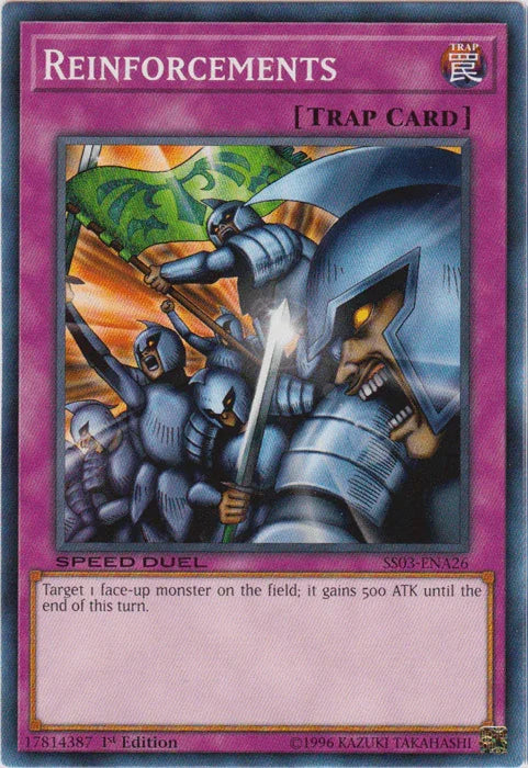 1st Edition, Common, Normal Trap, Speed Duel: Ultimate Predators, Trap Reinforcements [SS03-ENA26] Common - Trading Card World