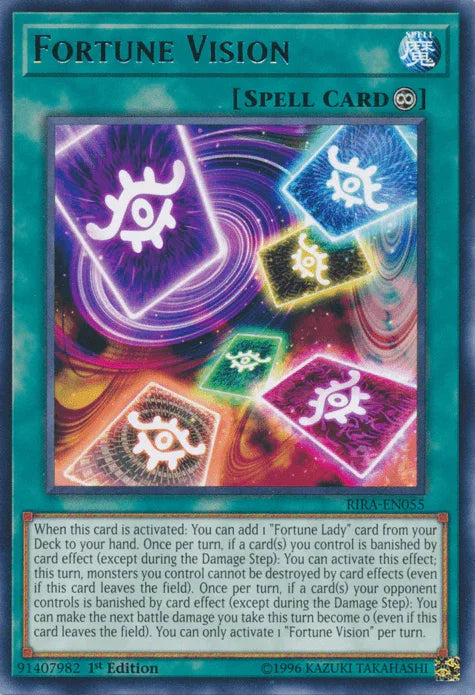 1st Edition, Continuous Spell, Rare, Rising Rampage, Spell, Unlimited Fortune Vision [RIRA-EN055] Rare - Trading Card World