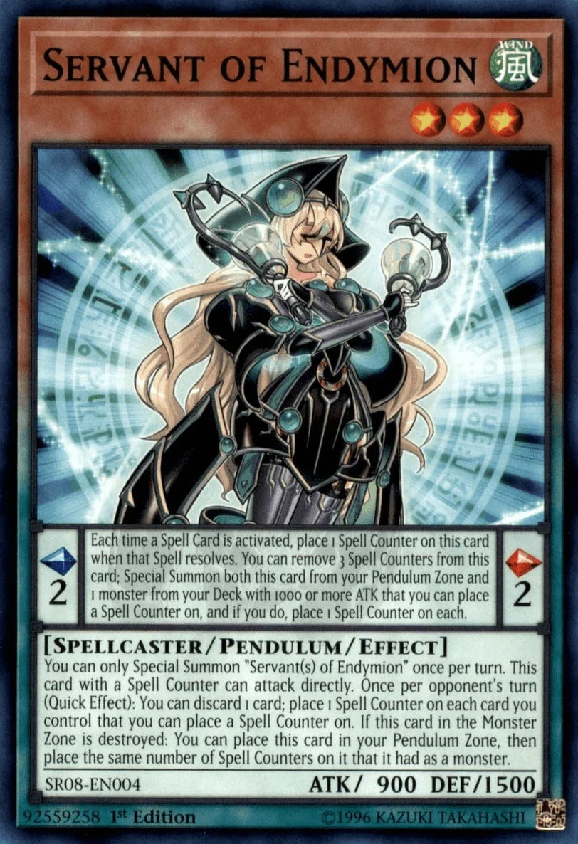 1st Edition, Common, Pendulum/Effect Monster, Spellcaster, Structure Deck: Order of the Spellcasters, Wind Servant of Endymion [SR08-EN004] Common - Trading Card World