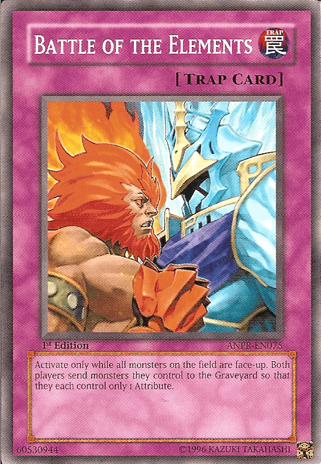 1st Edition, Ancient Prophecy, Common, Normal Trap, Trap, Unlimited Battle of the Elements [ANPR-EN075] Common - Trading Card World