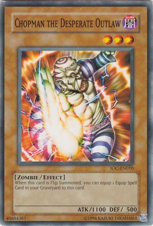 Common, Dark, Effect Monster, Invasion of Chaos, Unlimited, Zombie Chopman the Desperate Outlaw [IOC-EN010] Common - Trading Card World