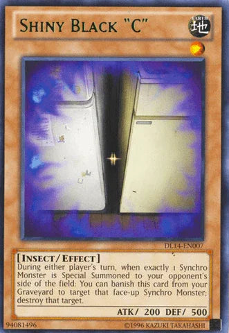 Duelist League Promo, Earth, Effect Monster, Insect, Rare, Unlimited Shiny Black "C" (Green) [DL14-EN007] Rare - Trading Card World