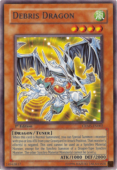 1st Edition, Crimson Crisis, Dragon, Rare, Tuner Monster, Unlimited, Wind Debris Dragon [CRMS-EN002] Rare - Trading Card World