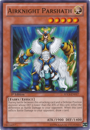 1st Edition, Common, Effect Monster, Fairy, Light, Structure Deck: Lost Sanctuary Airknight Parshath [SDLS-EN017] Common - Trading Card World
